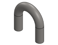 Bent 180° Pipe & Tube Elbows with Tangents