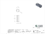 Picture of #DWL166-AL - ALUMINUM DOWEL, 1 1/4" PIPE SCH 40