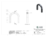 Picture of #SQ1008-AL - ALUMINUM 1" SQ. TUBE 180° ELBOW