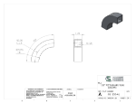 Picture of #SQ1255-AL - ALUMINUM 1.25" SQ TUBE 90° ELBOW