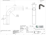 Picture of #6337-11  - STAINLESS STEEL 1-1/2" TUBE 90° ELBOW W/ 2 TANGENTS 3" C.L.R. 