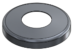 #SCF238-AL - ALUMINUM 2" PIPE SNAP COVER FLANGE