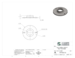 Picture of #XFF1502-SS - STAINLESS STEEL 1-1/2" TUBE EXTRA HEAVY FLAT FLANGE
