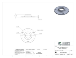 Picture of #XFF1503-AL - ALUMINUM 1-1/2" TUBE EXTRA HEAVY FLAT FLANGE